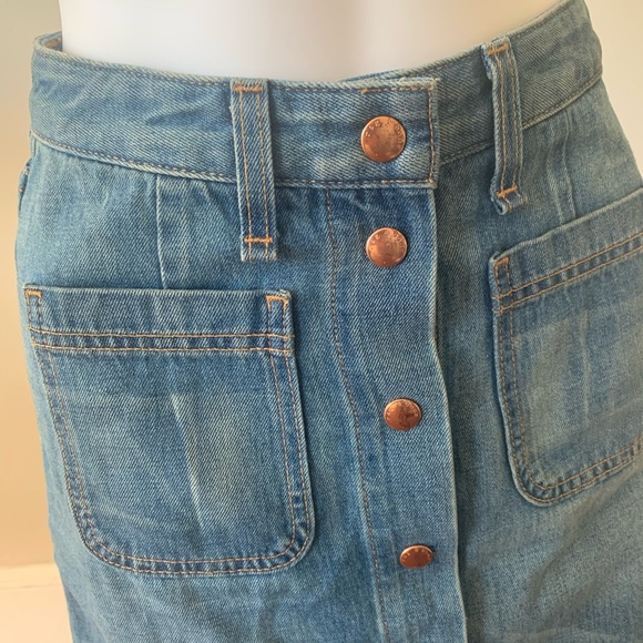 rag and bone rosie denim miniskirt - Picture 3 of 7